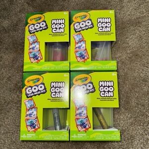 Crayola Mini Goo Can Set with Vibrant Colors